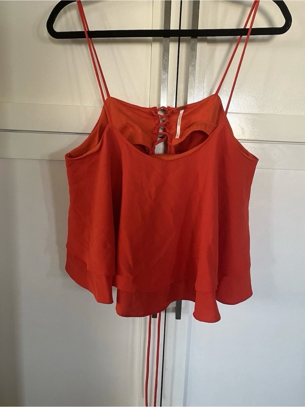 free people crop top small Orange